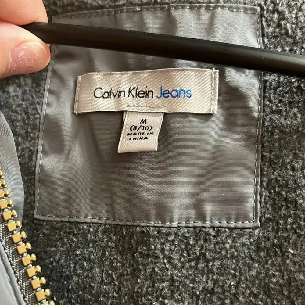 Calvin Klein Jeans Grey Puffer Jacket